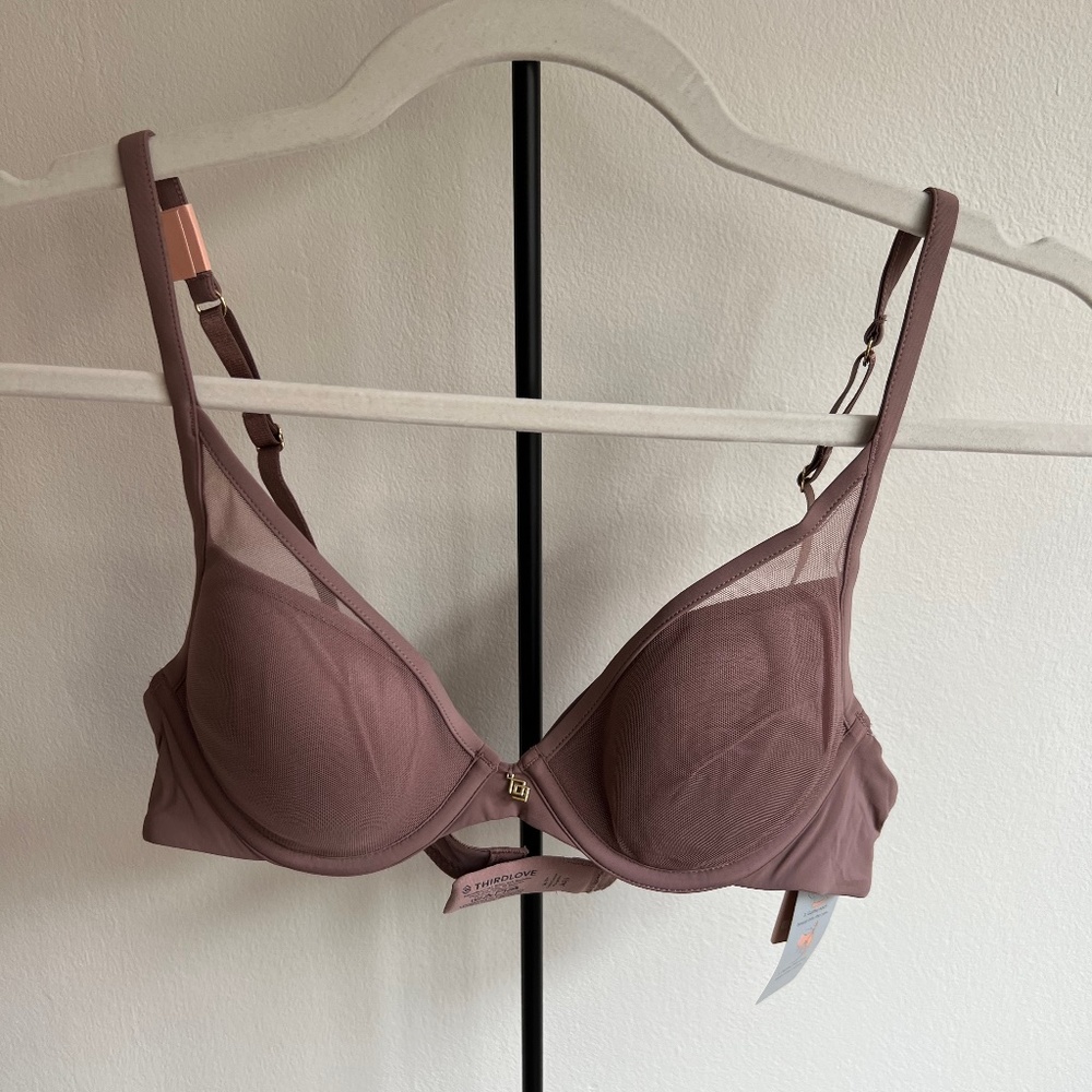 Third Love Classic Uplift Plunge Bra, Brand New With Tags -  34A1/2